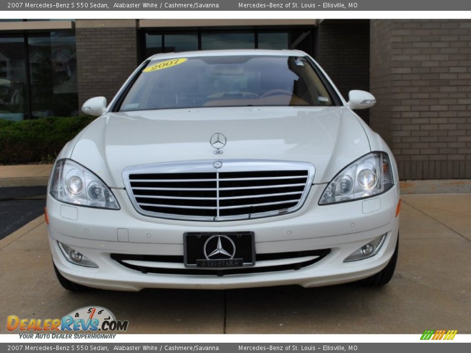 2007 Mercedes-Benz S 550 Sedan Alabaster White / Cashmere/Savanna Photo #20