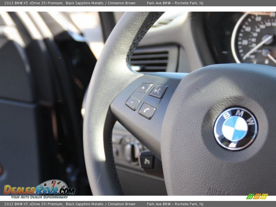 2013 BMW X5 xDrive 35i Premium Black Sapphire Metallic / Cinnamon Brown Photo #17
