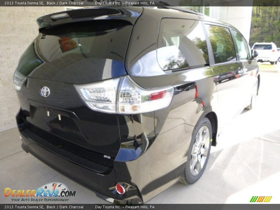 2013 Toyota Sienna SE Black / Dark Charcoal Photo #2