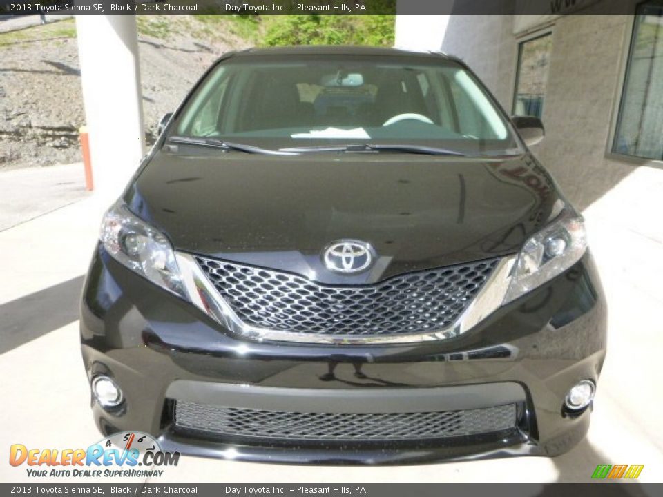 2013 Toyota Sienna SE Black / Dark Charcoal Photo #6