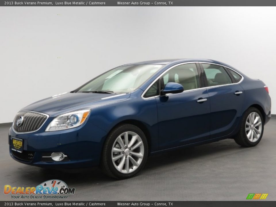 2013 Buick Verano Premium Luxo Blue Metallic / Cashmere Photo #1