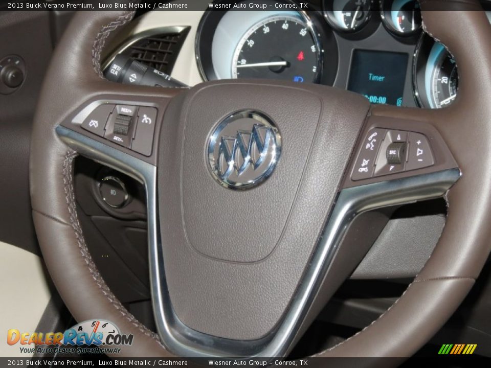 2013 Buick Verano Premium Luxo Blue Metallic / Cashmere Photo #6