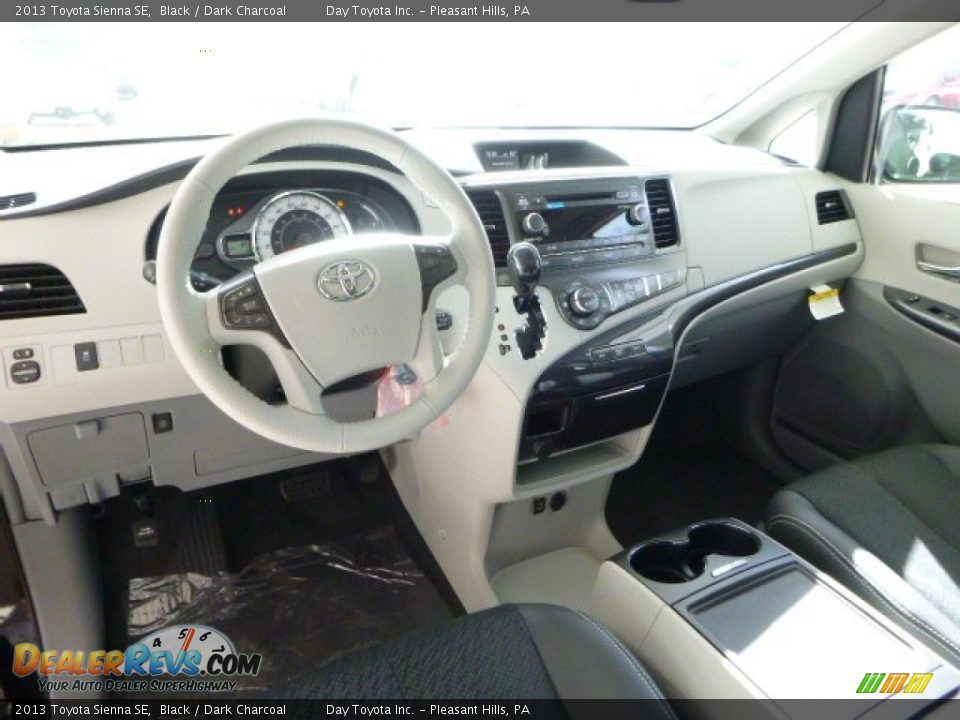 2013 Toyota Sienna SE Black / Dark Charcoal Photo #15