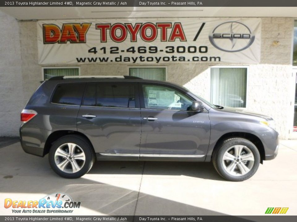 2013 Toyota Highlander Limited 4WD Magnetic Gray Metallic / Ash Photo #1