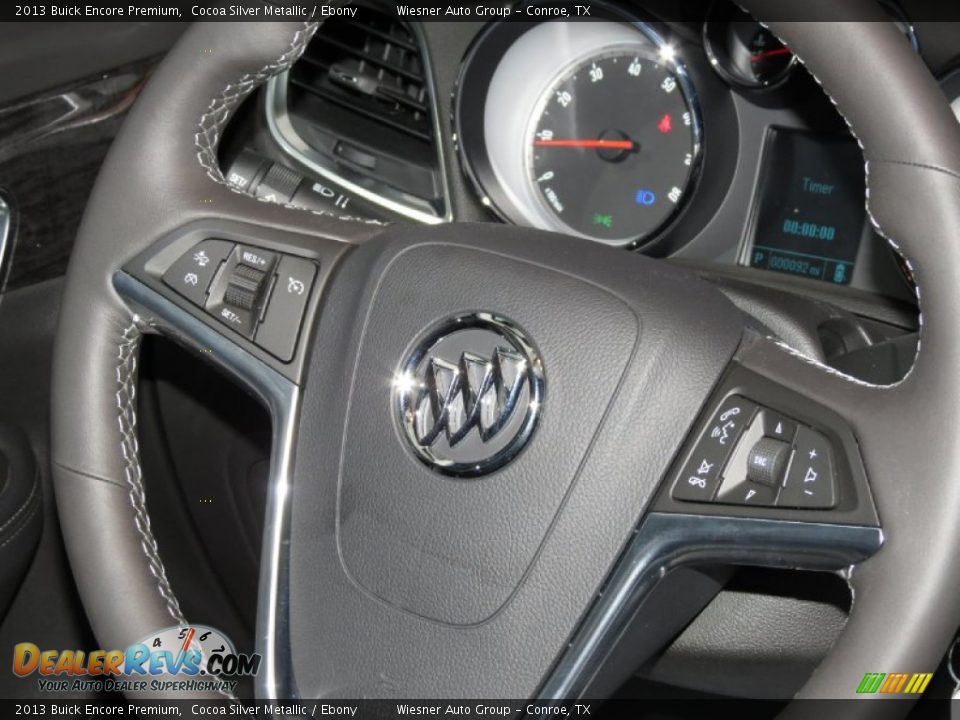 2013 Buick Encore Premium Cocoa Silver Metallic / Ebony Photo #5