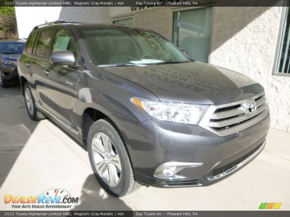 2013 Toyota Highlander Limited 4WD Magnetic Gray Metallic / Ash Photo #7