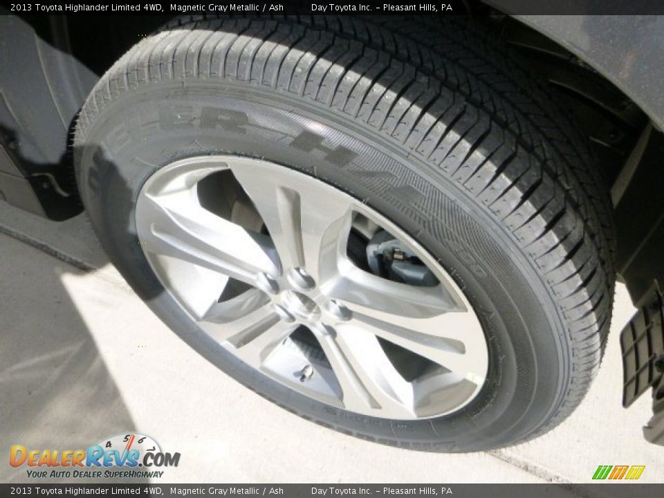 2013 Toyota Highlander Limited 4WD Magnetic Gray Metallic / Ash Photo #8