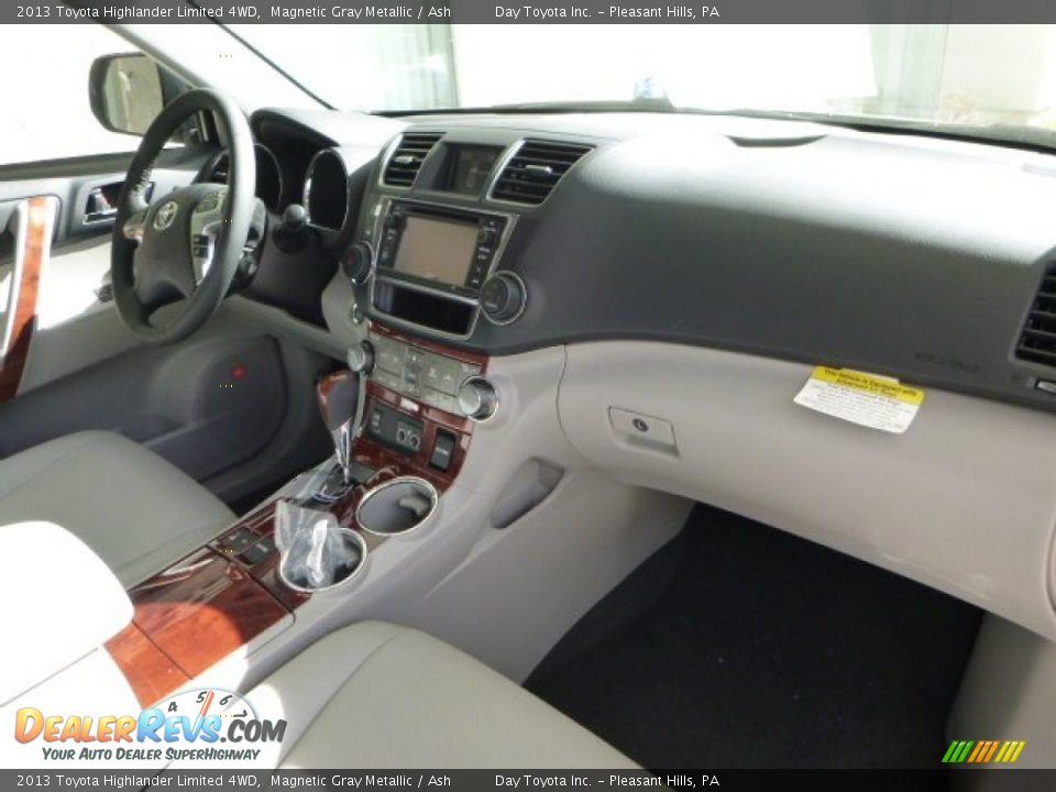 2013 Toyota Highlander Limited 4WD Magnetic Gray Metallic / Ash Photo #10