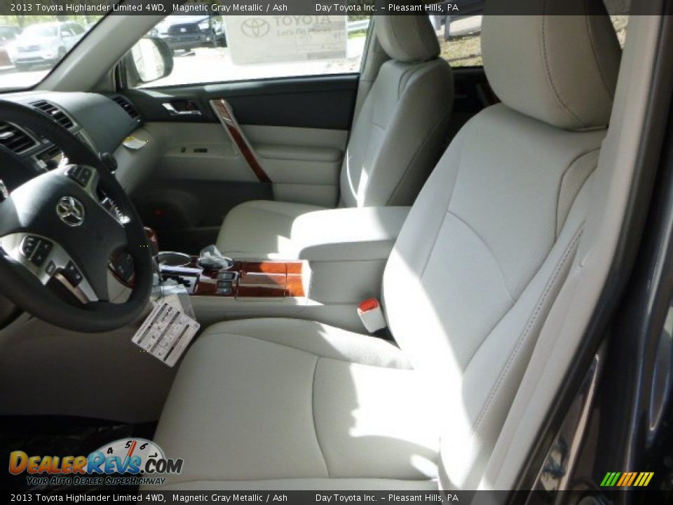 2013 Toyota Highlander Limited 4WD Magnetic Gray Metallic / Ash Photo #13