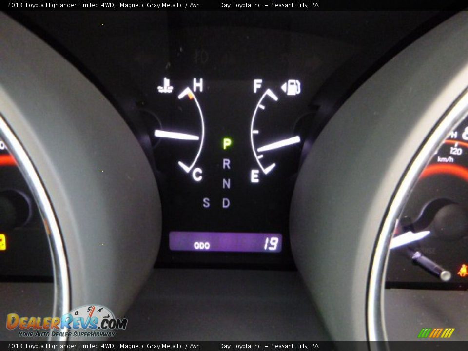 2013 Toyota Highlander Limited 4WD Magnetic Gray Metallic / Ash Photo #19
