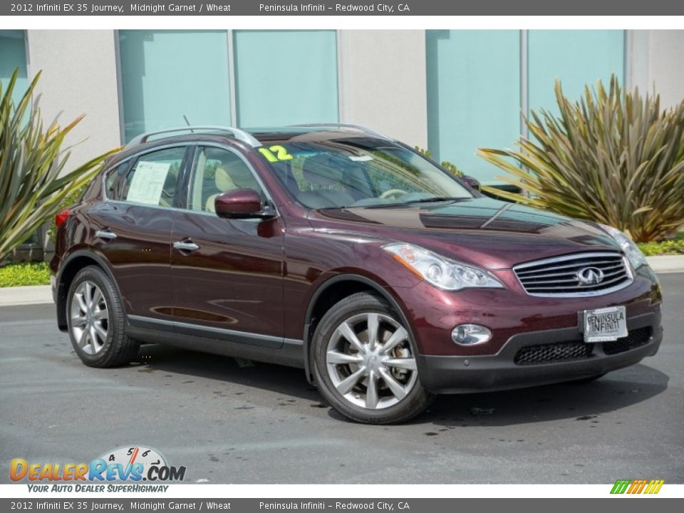 2012 Infiniti EX 35 Journey Midnight Garnet / Wheat Photo #1