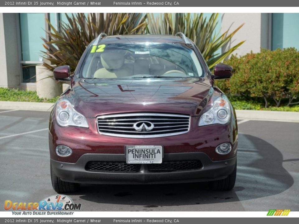 2012 Infiniti EX 35 Journey Midnight Garnet / Wheat Photo #2