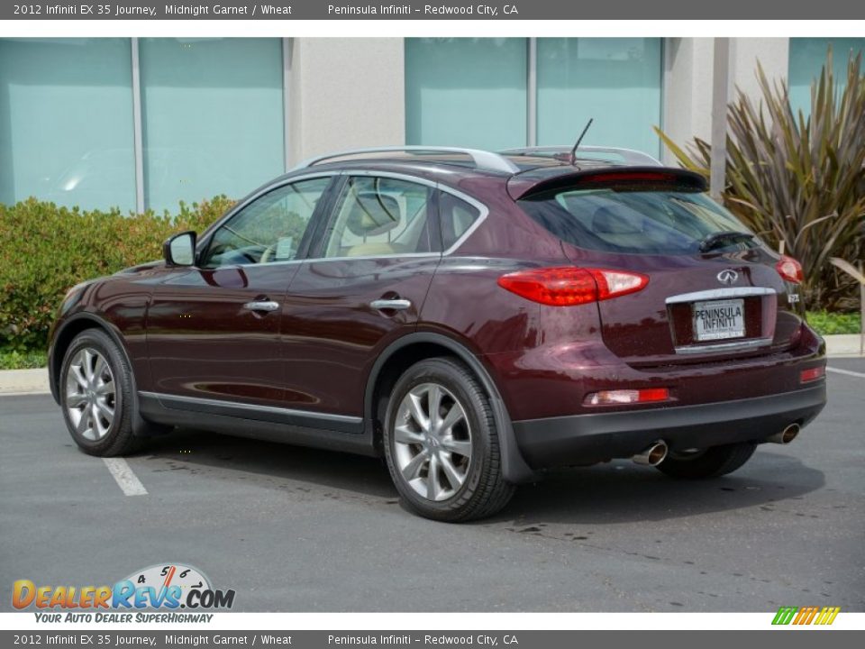 2012 Infiniti EX 35 Journey Midnight Garnet / Wheat Photo #5
