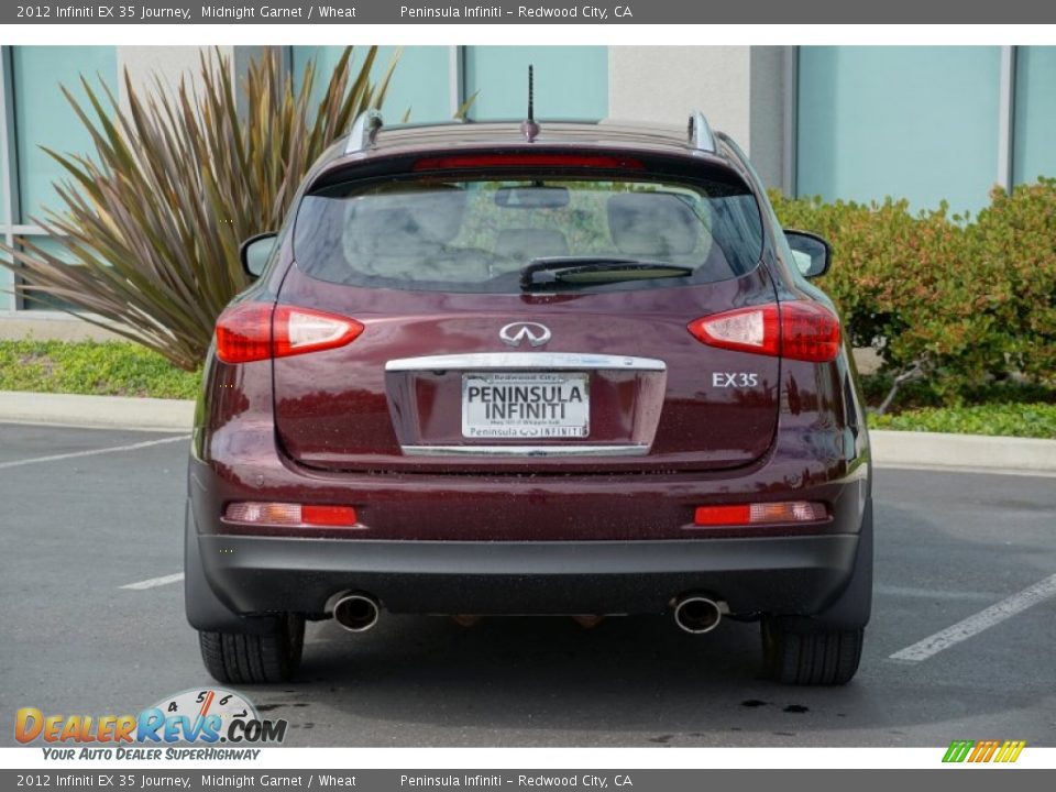 2012 Infiniti EX 35 Journey Midnight Garnet / Wheat Photo #6