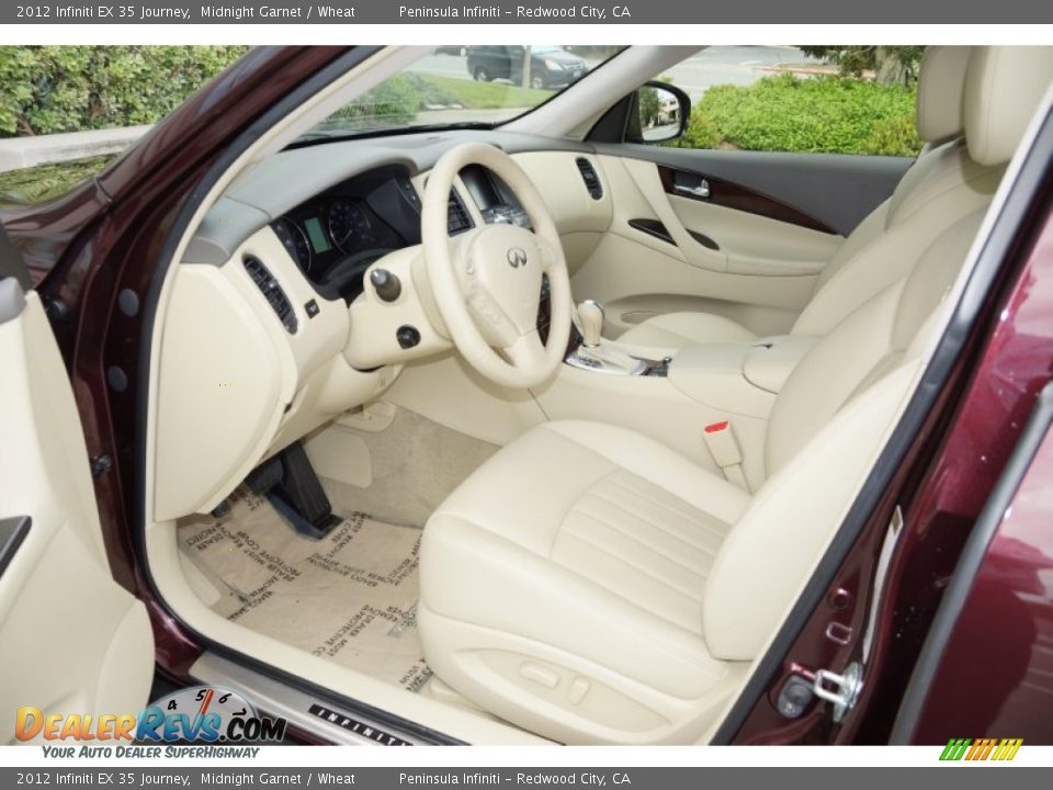 Wheat Interior - 2012 Infiniti EX 35 Journey Photo #8