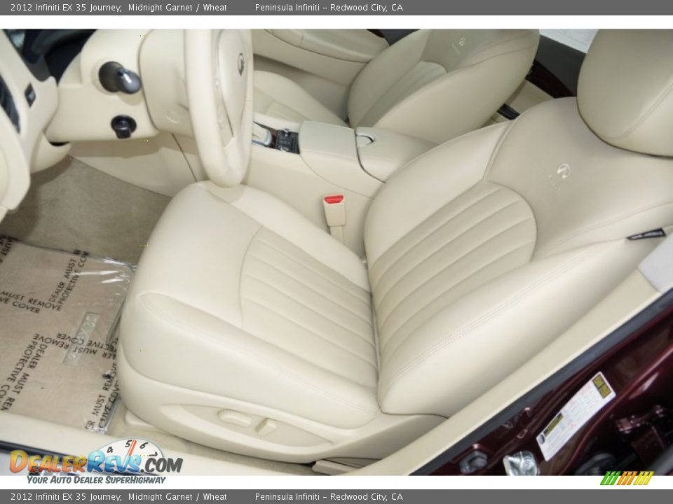 2012 Infiniti EX 35 Journey Midnight Garnet / Wheat Photo #13