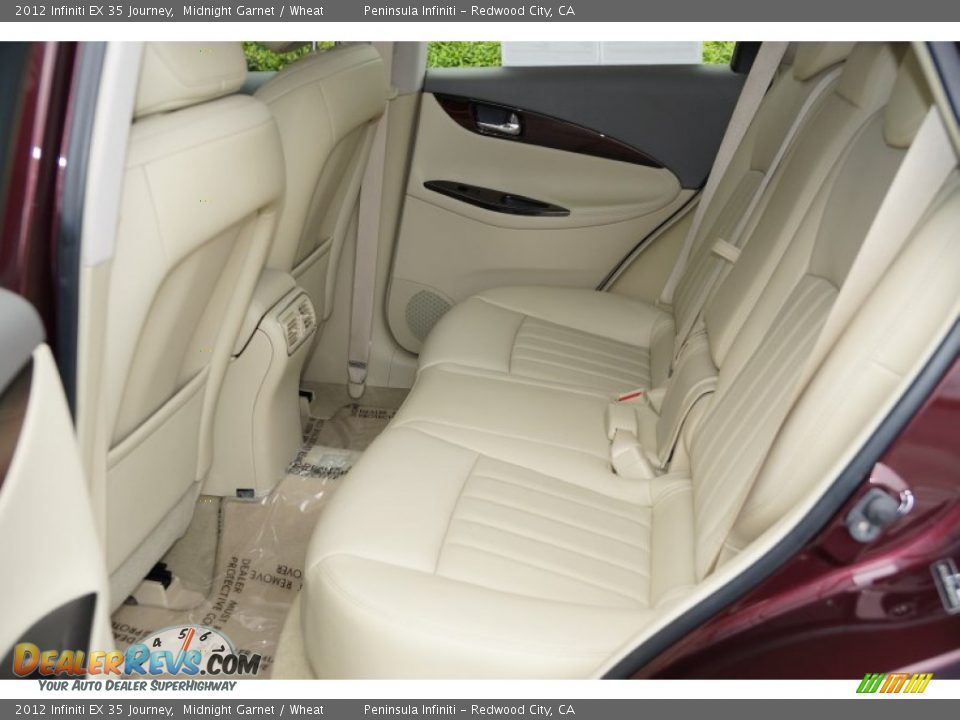 Rear Seat of 2012 Infiniti EX 35 Journey Photo #18