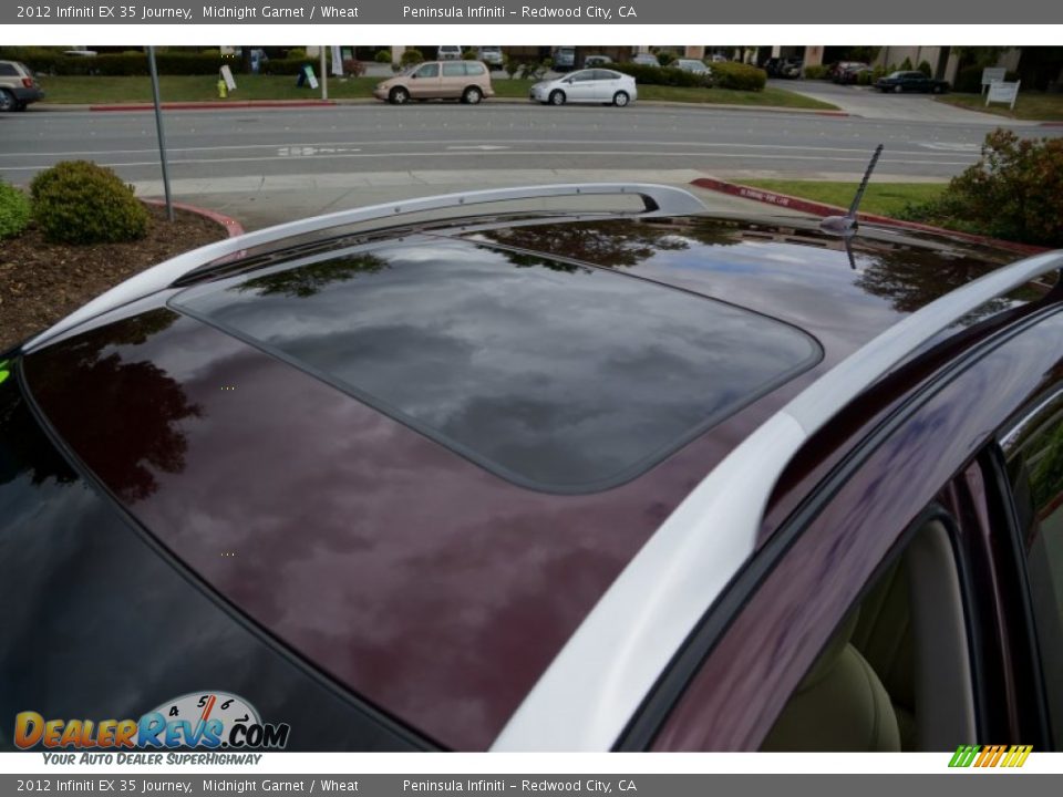2012 Infiniti EX 35 Journey Midnight Garnet / Wheat Photo #27