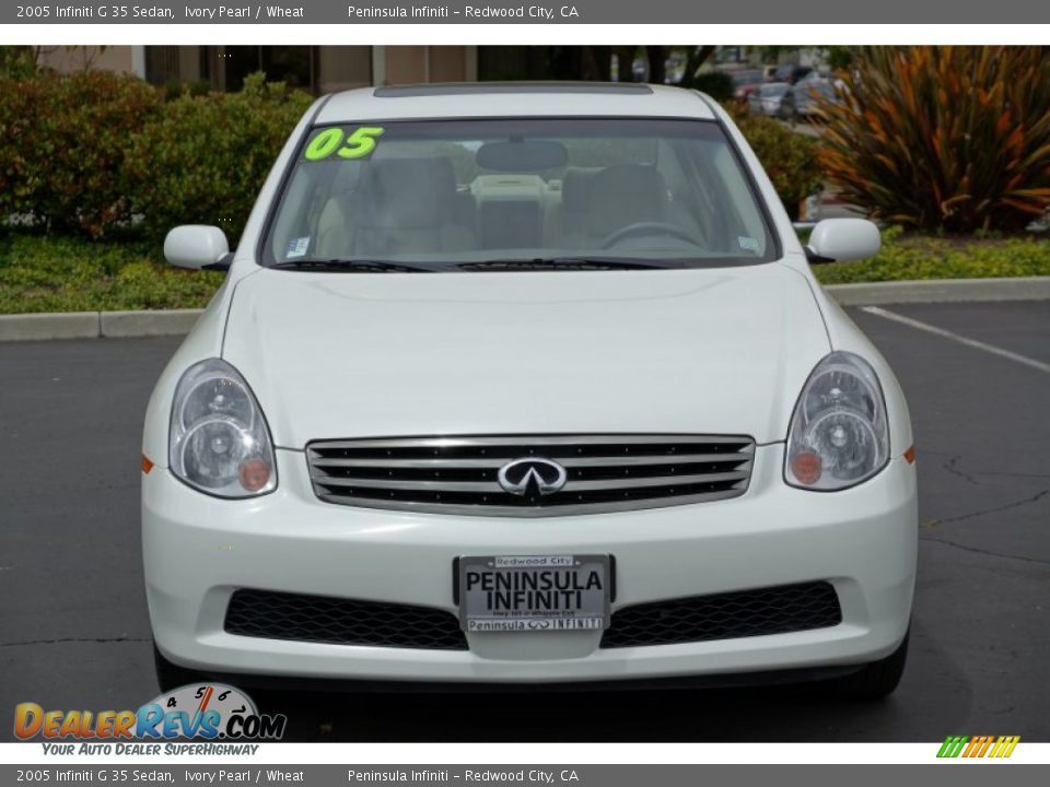 2005 Infiniti G 35 Sedan Ivory Pearl / Wheat Photo #2