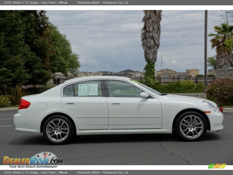 2005 Infiniti G 35 Sedan Ivory Pearl / Wheat Photo #3