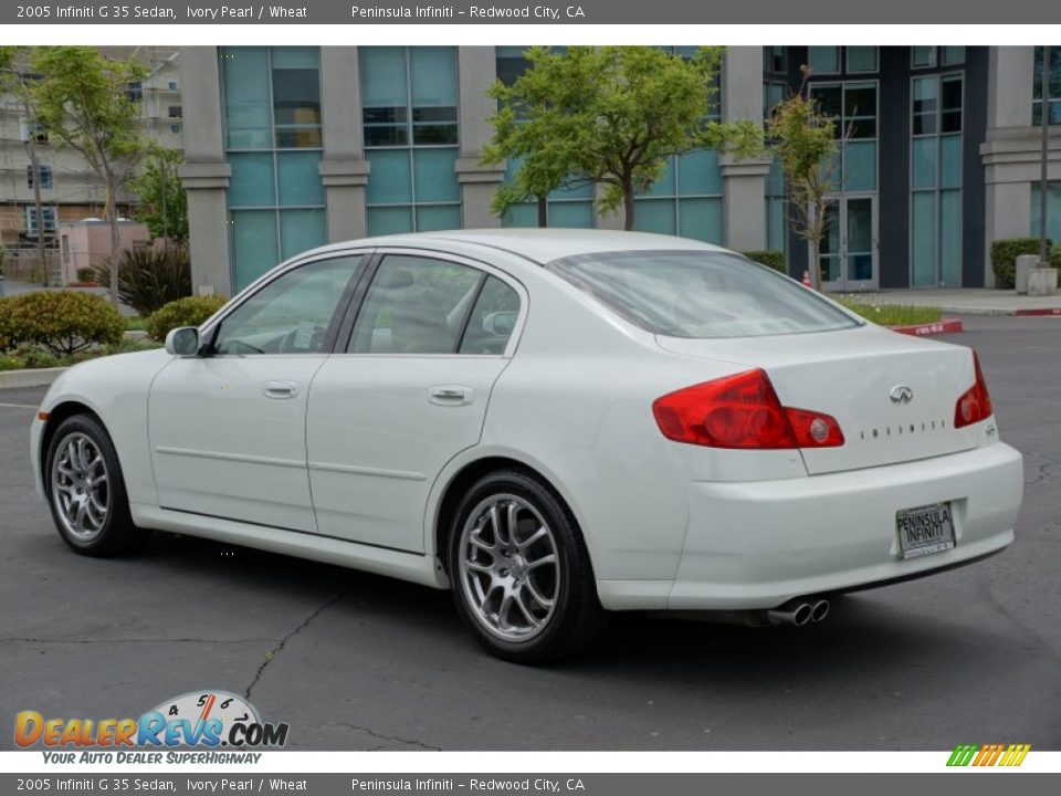 2005 Infiniti G 35 Sedan Ivory Pearl / Wheat Photo #5