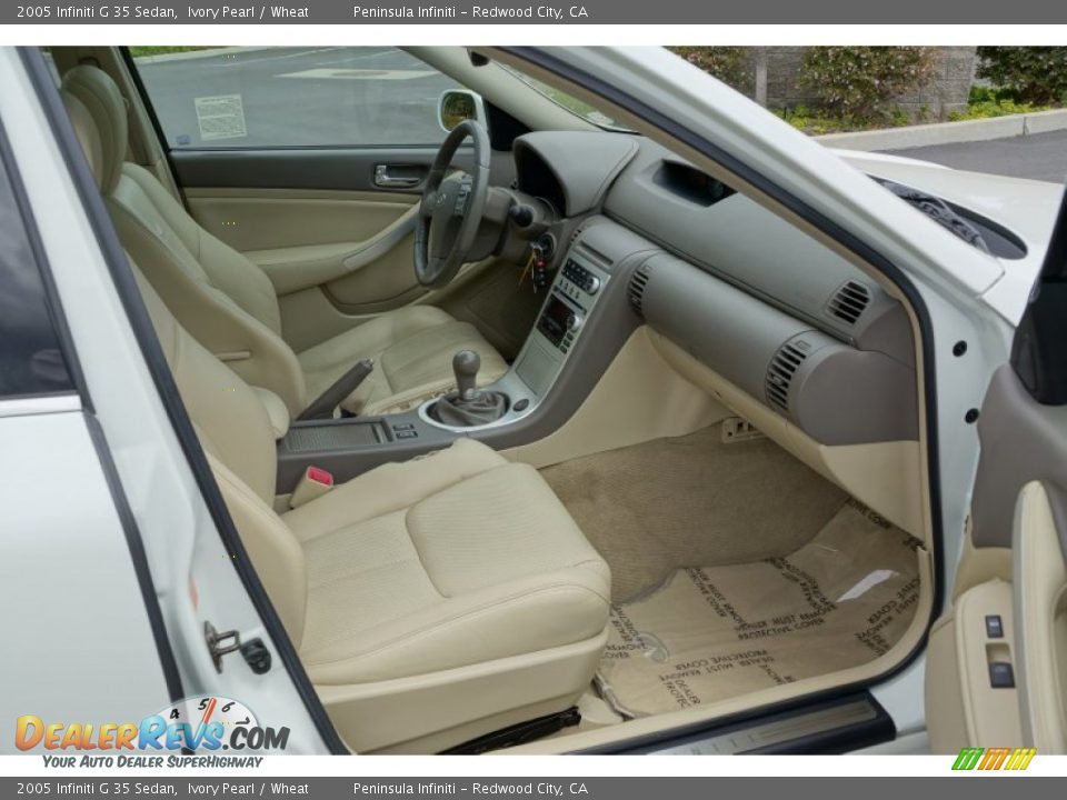 2005 Infiniti G 35 Sedan Ivory Pearl / Wheat Photo #9