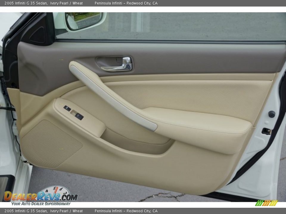 2005 Infiniti G 35 Sedan Ivory Pearl / Wheat Photo #10