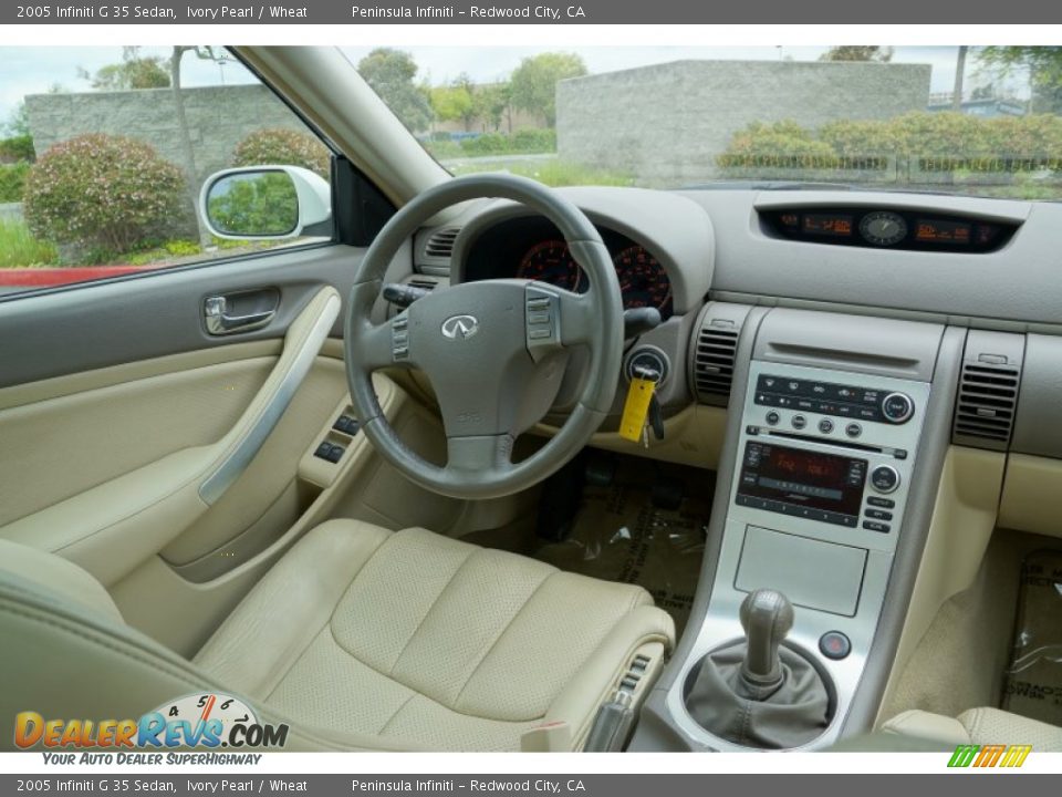 2005 Infiniti G 35 Sedan Ivory Pearl / Wheat Photo #11