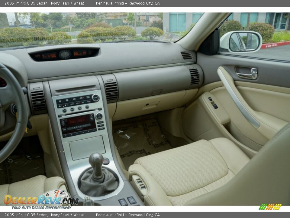 2005 Infiniti G 35 Sedan Ivory Pearl / Wheat Photo #12