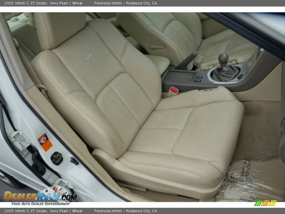 2005 Infiniti G 35 Sedan Ivory Pearl / Wheat Photo #13