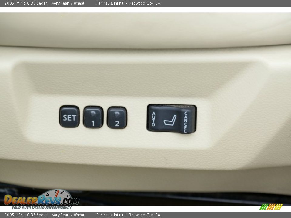 2005 Infiniti G 35 Sedan Ivory Pearl / Wheat Photo #15