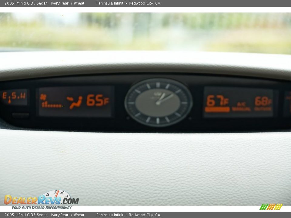 2005 Infiniti G 35 Sedan Ivory Pearl / Wheat Photo #18