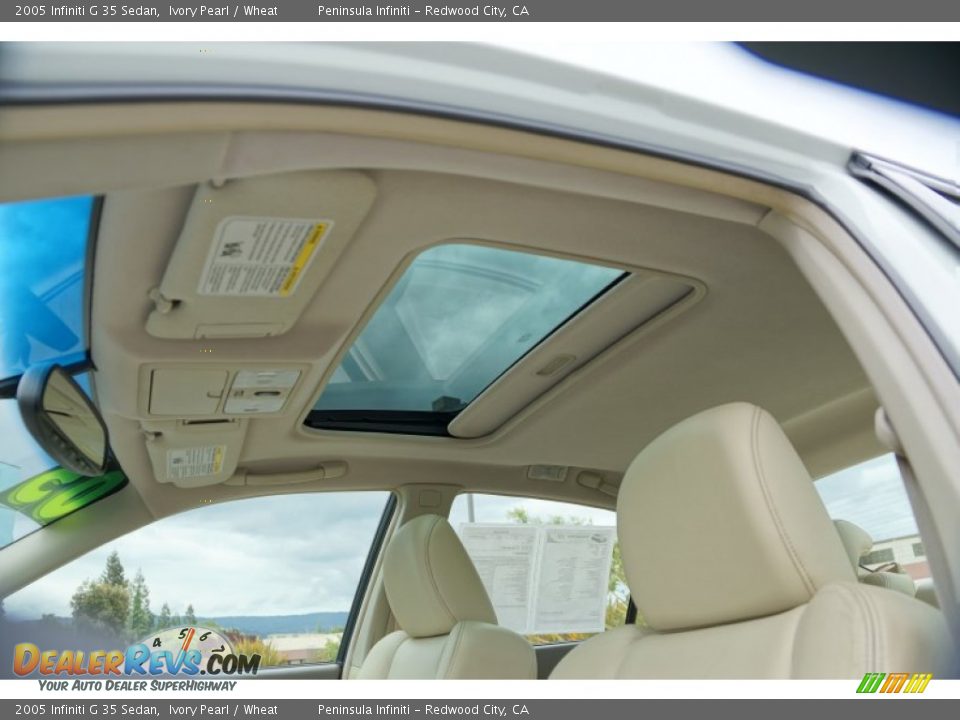 2005 Infiniti G 35 Sedan Ivory Pearl / Wheat Photo #20