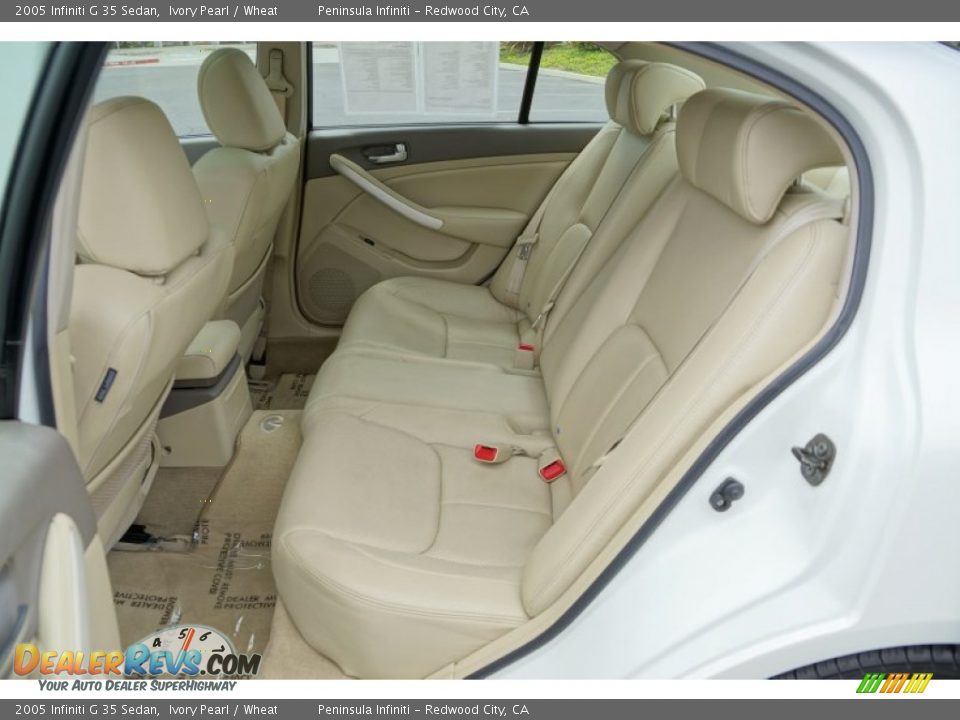 2005 Infiniti G 35 Sedan Ivory Pearl / Wheat Photo #21