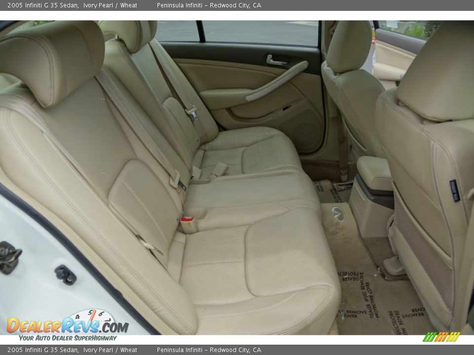 2005 Infiniti G 35 Sedan Ivory Pearl / Wheat Photo #22