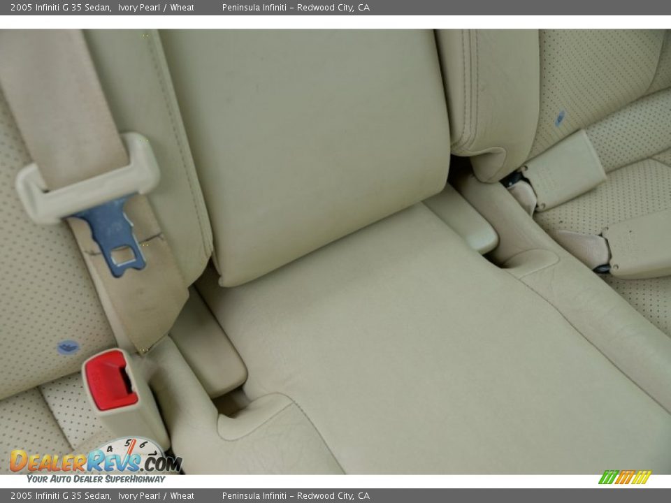 2005 Infiniti G 35 Sedan Ivory Pearl / Wheat Photo #23