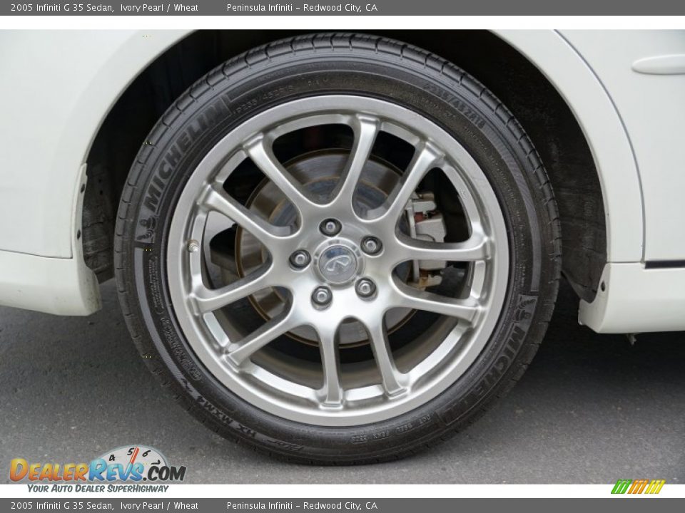 2005 Infiniti G 35 Sedan Ivory Pearl / Wheat Photo #24