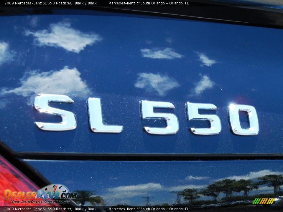 2009 Mercedes-Benz SL 550 Roadster Black / Black Photo #13