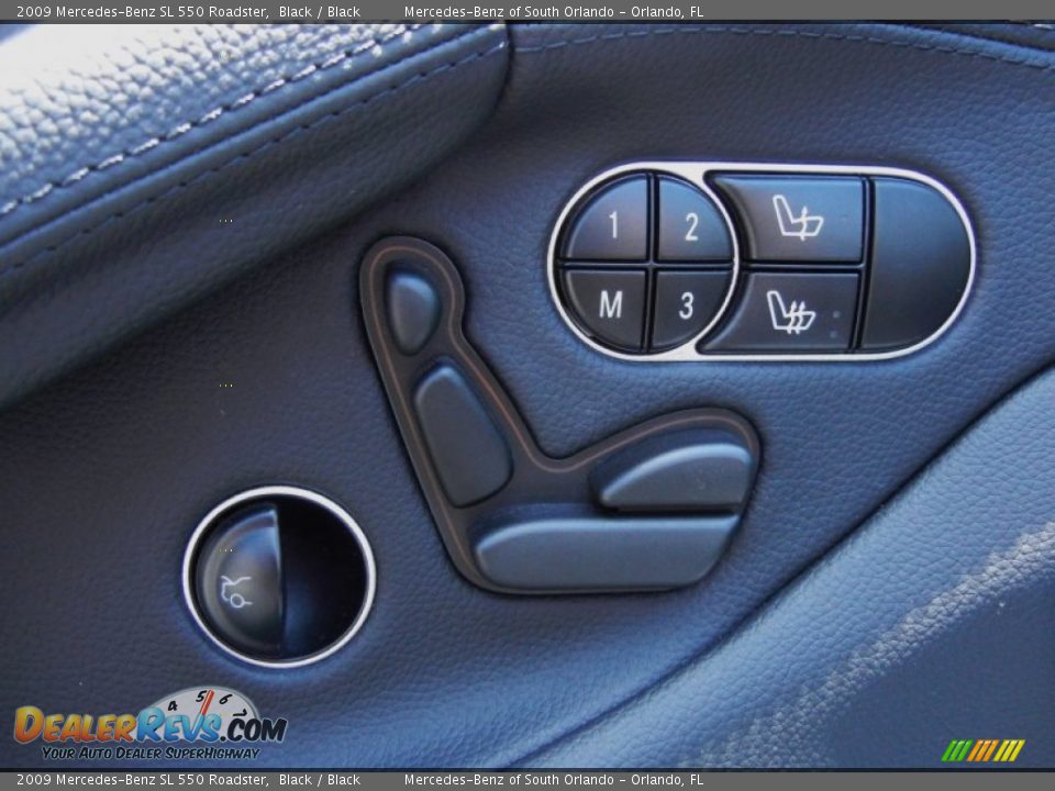 2009 Mercedes-Benz SL 550 Roadster Black / Black Photo #18