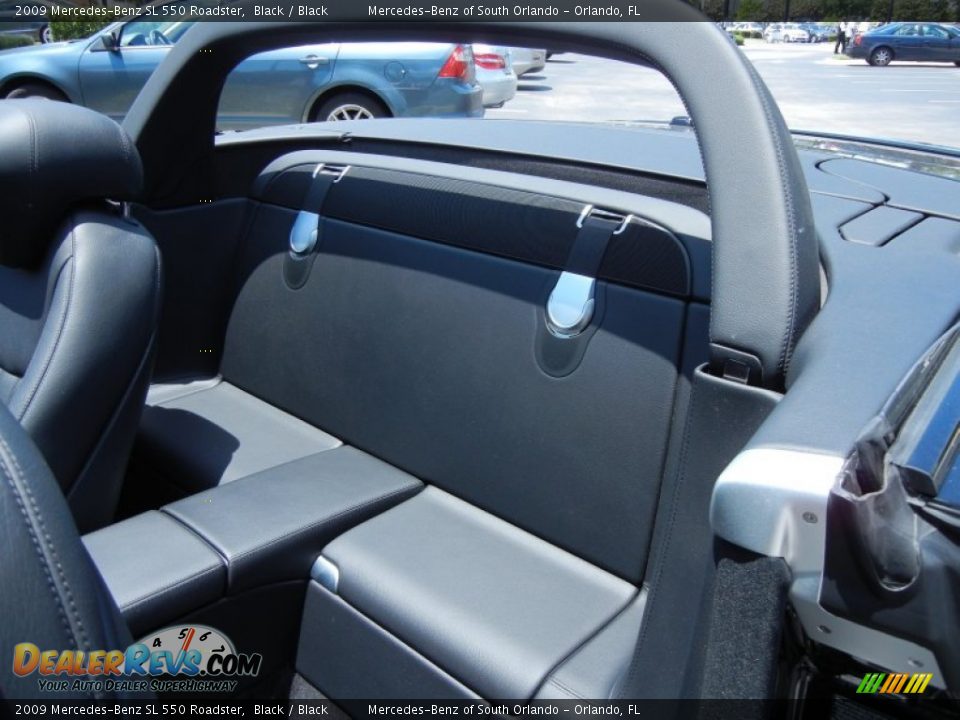 2009 Mercedes-Benz SL 550 Roadster Black / Black Photo #19