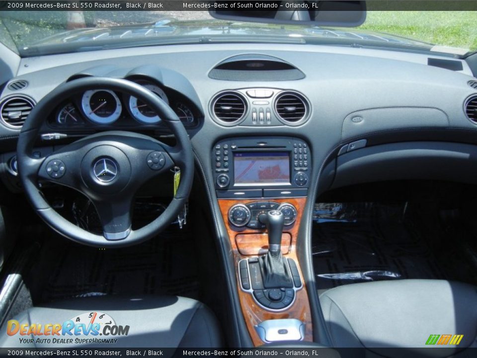 2009 Mercedes-Benz SL 550 Roadster Black / Black Photo #22