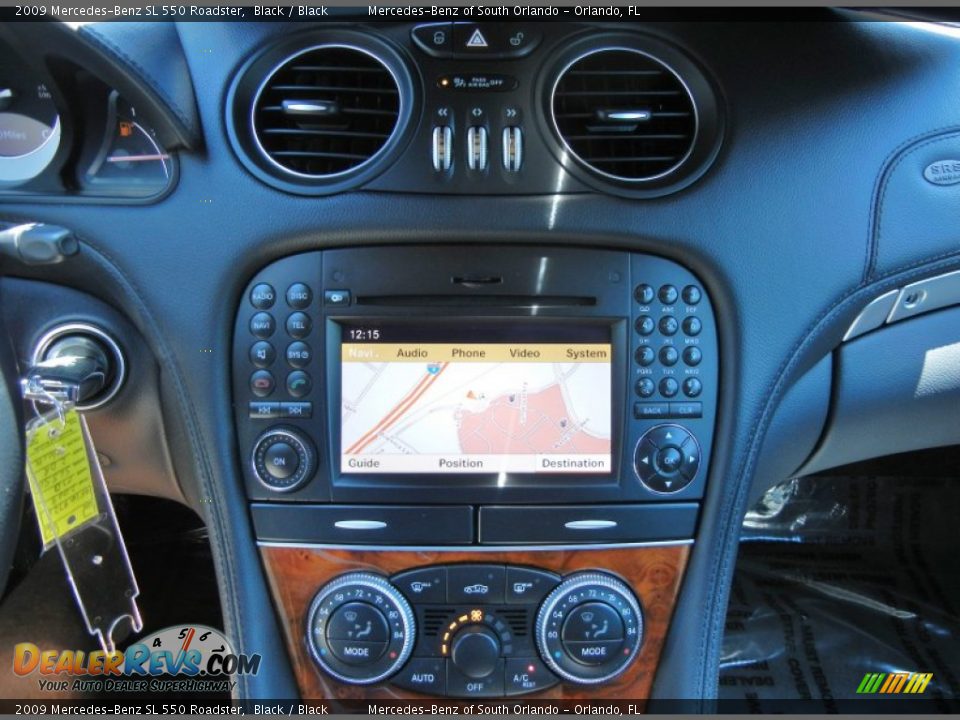 2009 Mercedes-Benz SL 550 Roadster Black / Black Photo #25