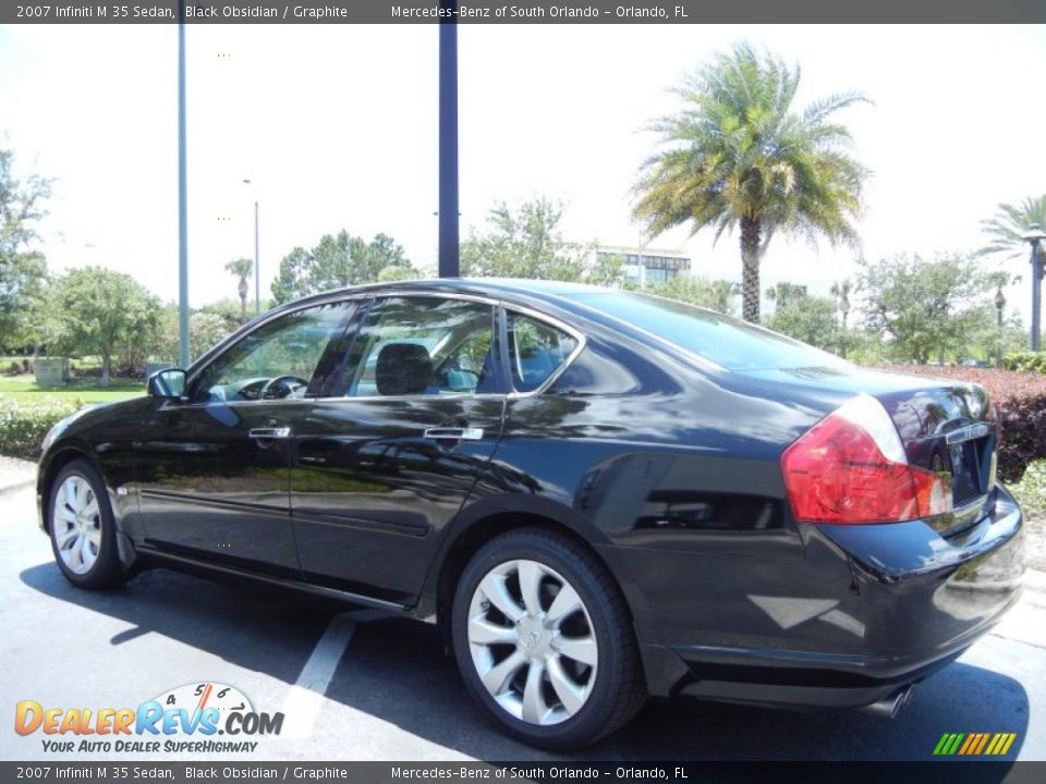 2007 Infiniti M 35 Sedan Black Obsidian / Graphite Photo #5