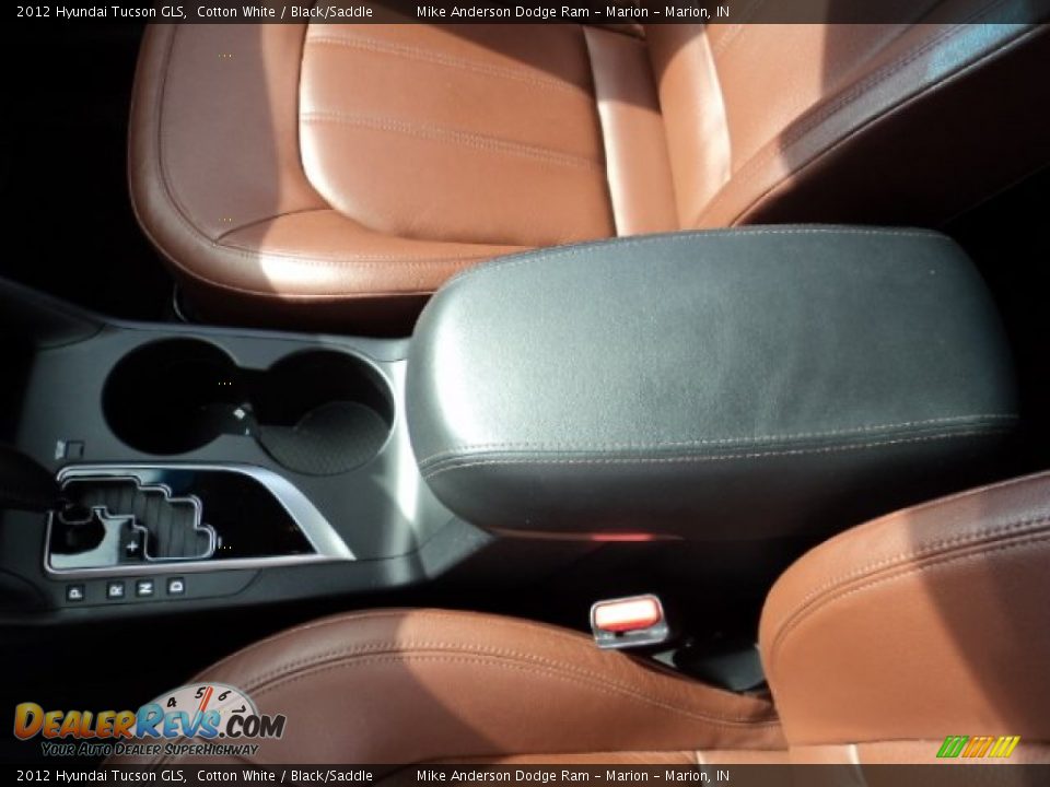 2012 Hyundai Tucson GLS Cotton White / Black/Saddle Photo #14