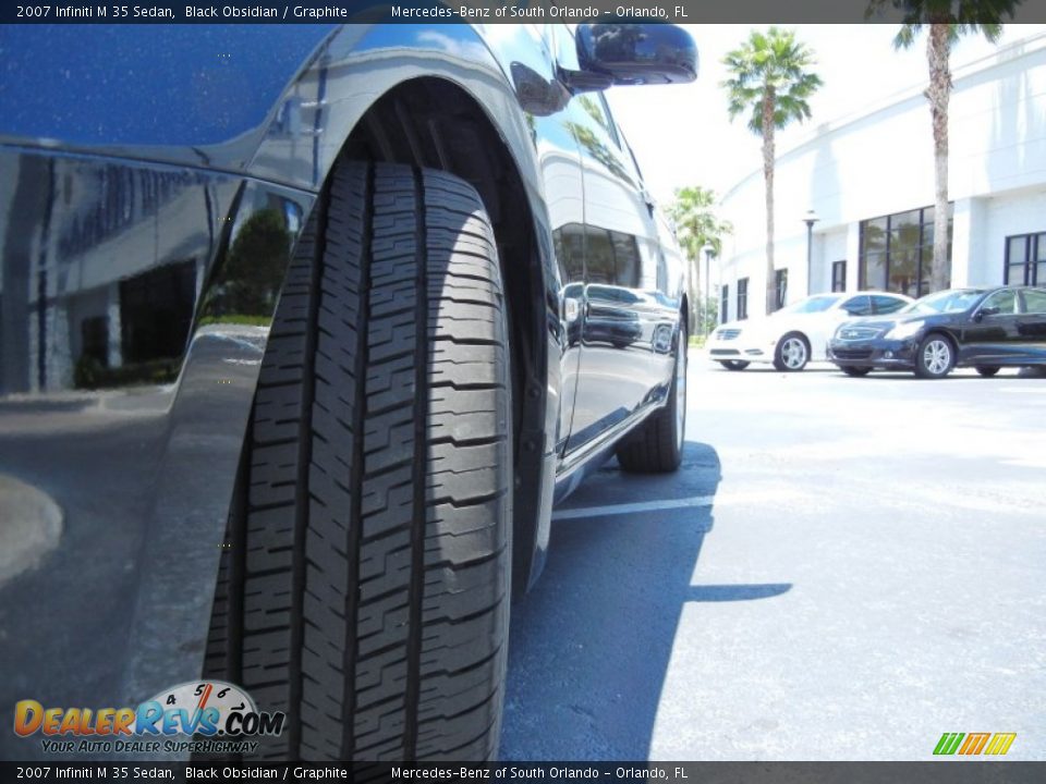 2007 Infiniti M 35 Sedan Black Obsidian / Graphite Photo #10