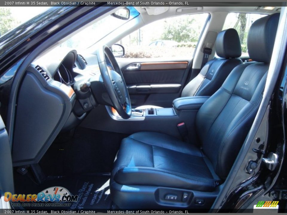 Graphite Interior - 2007 Infiniti M 35 Sedan Photo #11