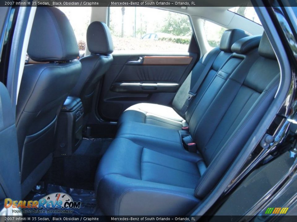 Rear Seat of 2007 Infiniti M 35 Sedan Photo #14