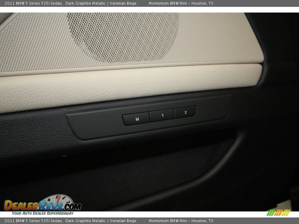 2011 BMW 5 Series 535i Sedan Dark Graphite Metallic / Venetian Beige Photo #17
