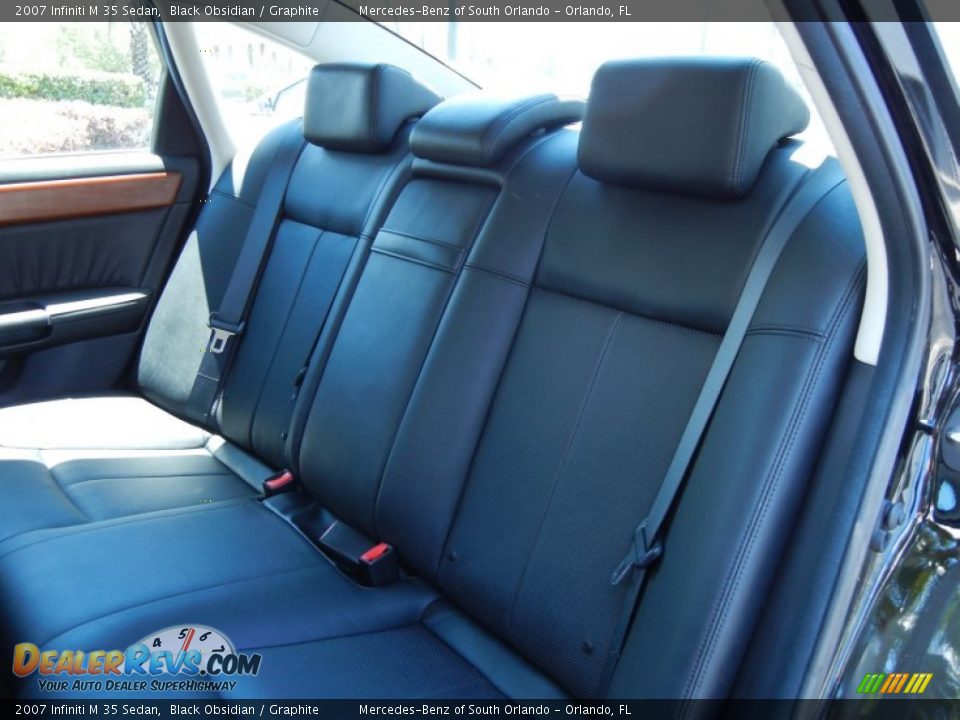 2007 Infiniti M 35 Sedan Black Obsidian / Graphite Photo #15