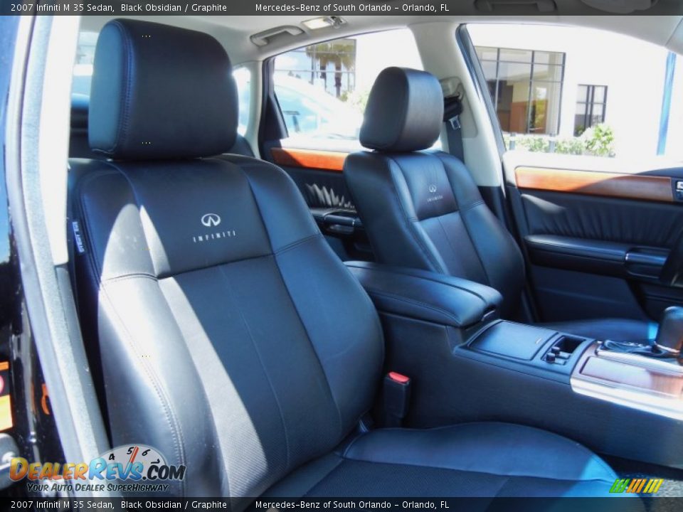 2007 Infiniti M 35 Sedan Black Obsidian / Graphite Photo #17
